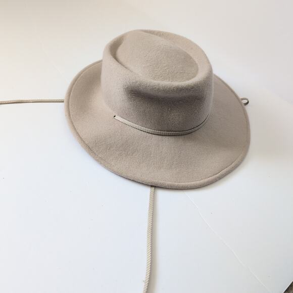 NWT Clyde‎ Wool Felted Telescope Hat OS Made in NY Alabaster Grey Rancher $348 main image 3